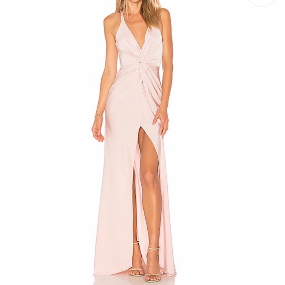 Lover and Friends Pink V Neck Dress